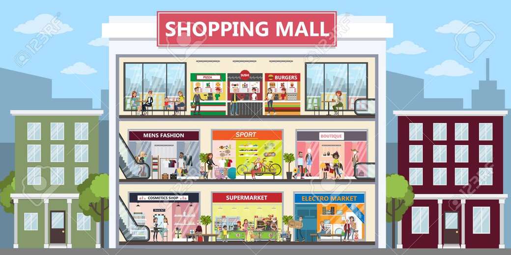 winkelcentrum voor 3e leerjaar legpuzzel online