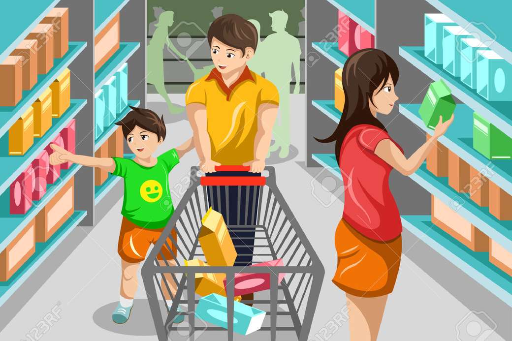 supermarkt voor 3e leerjaar online puzzel