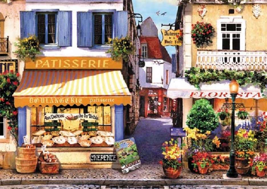 In the streets of Paris. jigsaw puzzle online