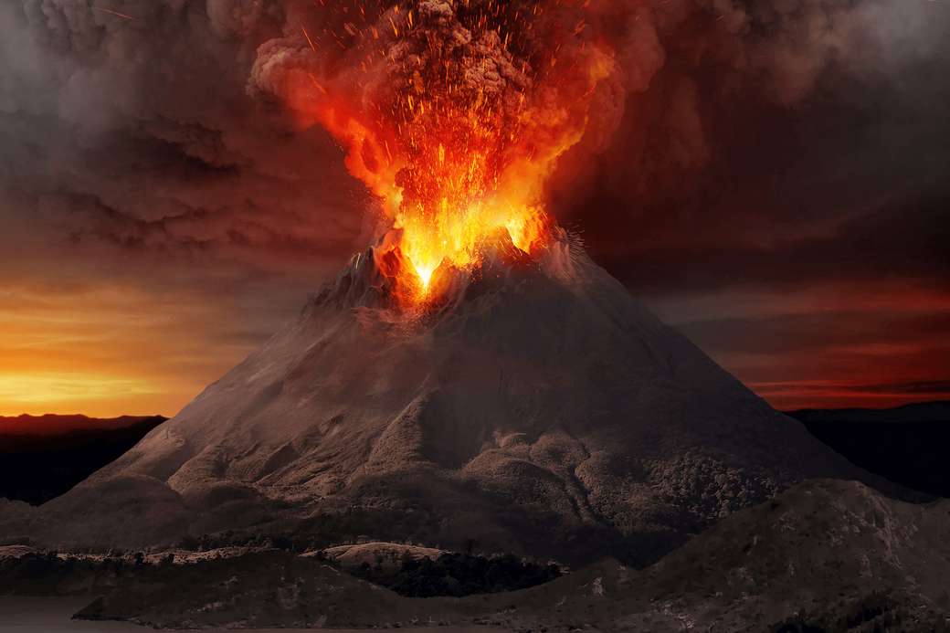 Vezúv vulkán online puzzle