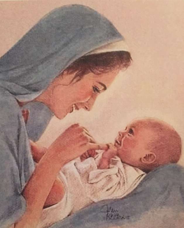 Mária és Jézus online puzzle