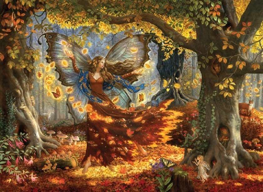 Outono na pintura. puzzle online