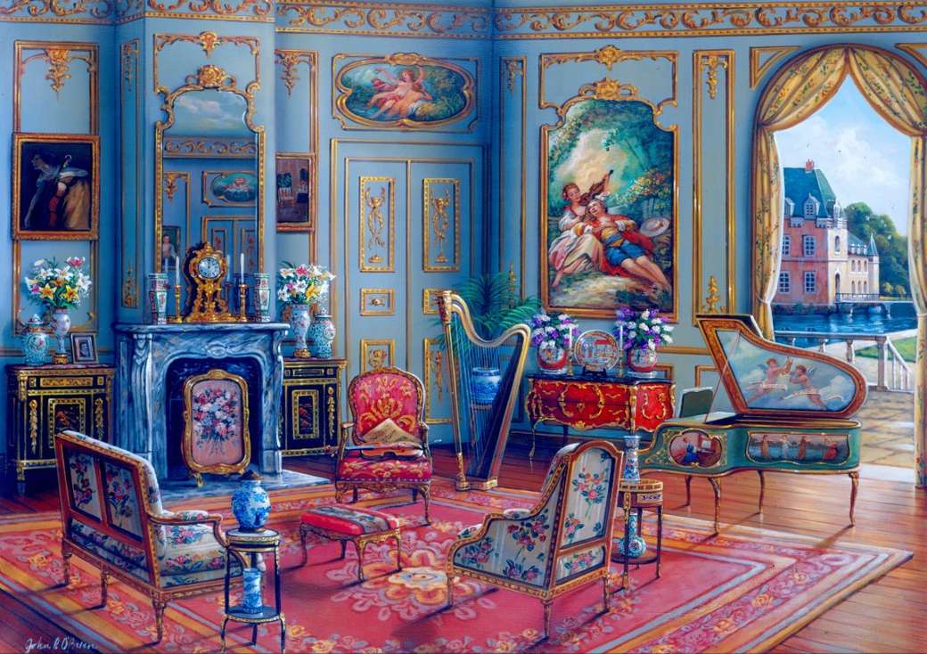 Camera albastră puzzle online