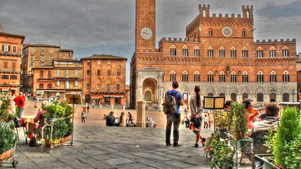 Piazza del Campo in Siena online puzzel