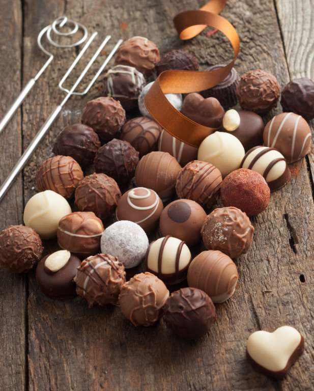 Шоколадови бонбони онлайн пъзел
