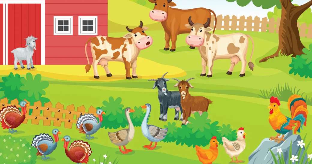 animals in the countryside jigsaw puzzle online