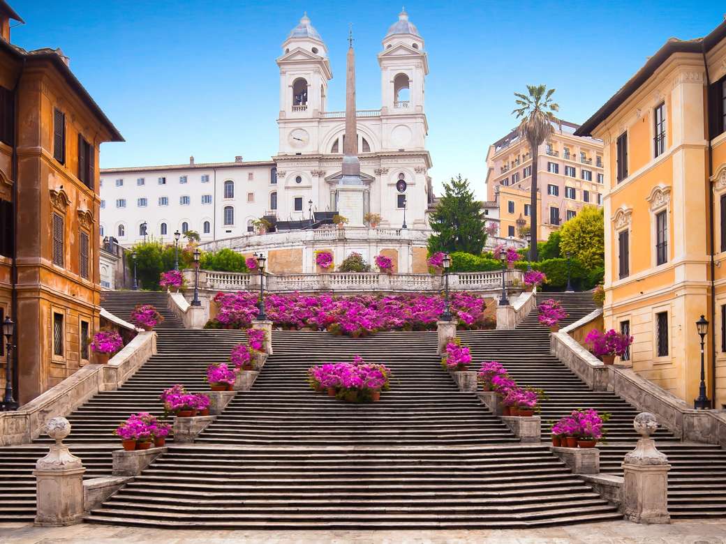 Spanyol lépcső Rómában kirakós online