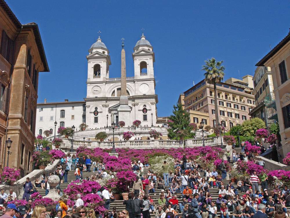 Испански стъпала в Рим онлайн пъзел