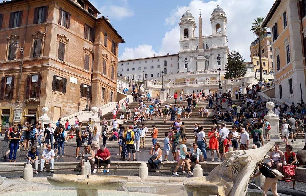 Испански стъпала в Рим онлайн пъзел