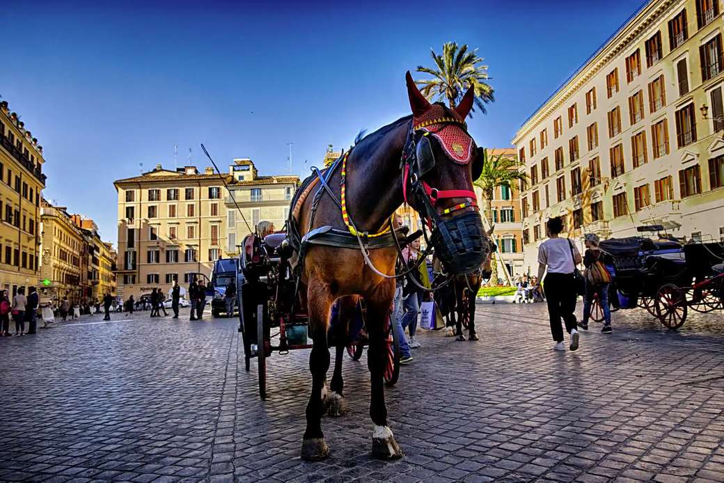 Transport au centre-ville de Rome puzzle en ligne