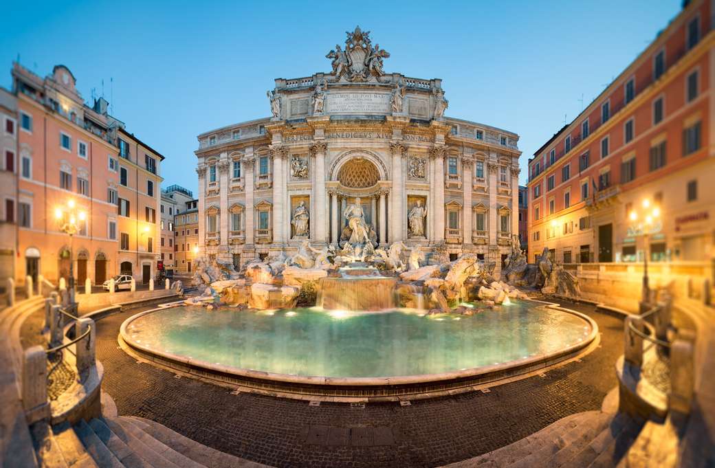 Trevifontänen i Rom pussel på nätet