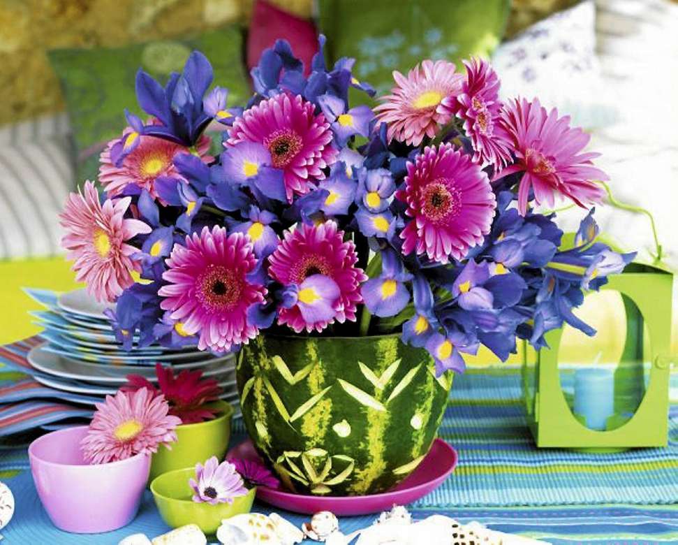 bouquet in a pot -dynia jigsaw puzzle online