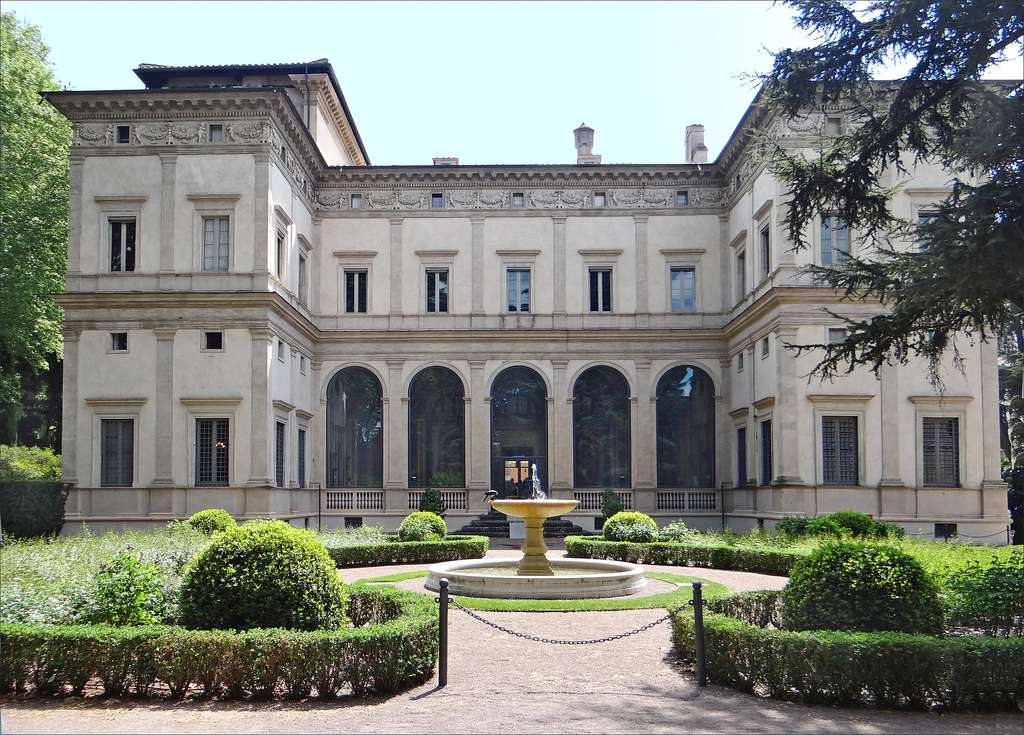 Villa Chigi se zahradou v Římě skládačky online