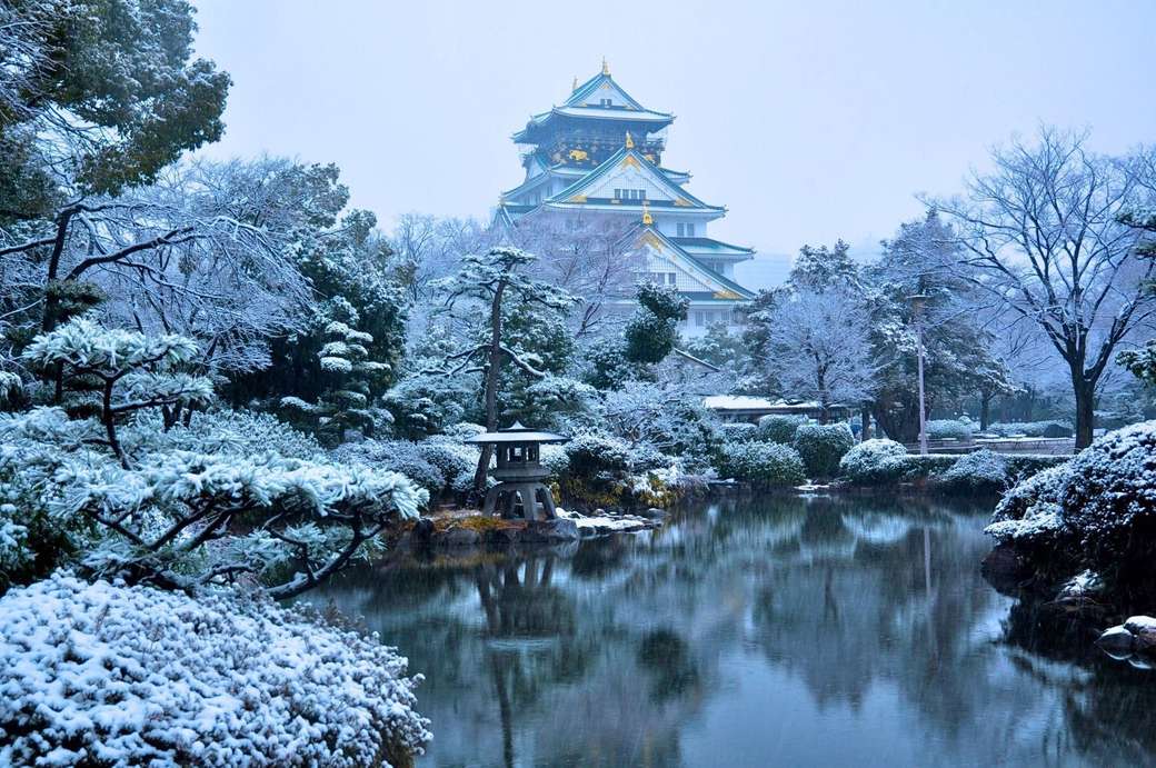 Zăpadă în Japonia jigsaw puzzle online