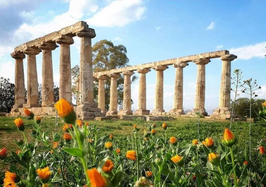 Chrám Metaponte v Hera Basilicata, Itálie skládačky online
