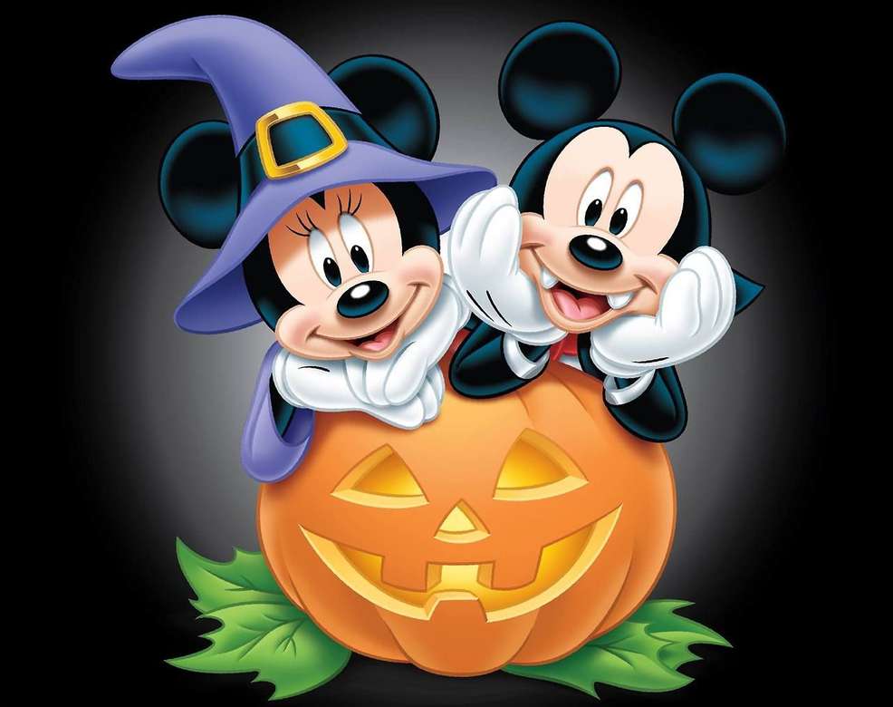 Halloween Minnie et Mickey Mouse puzzle en ligne