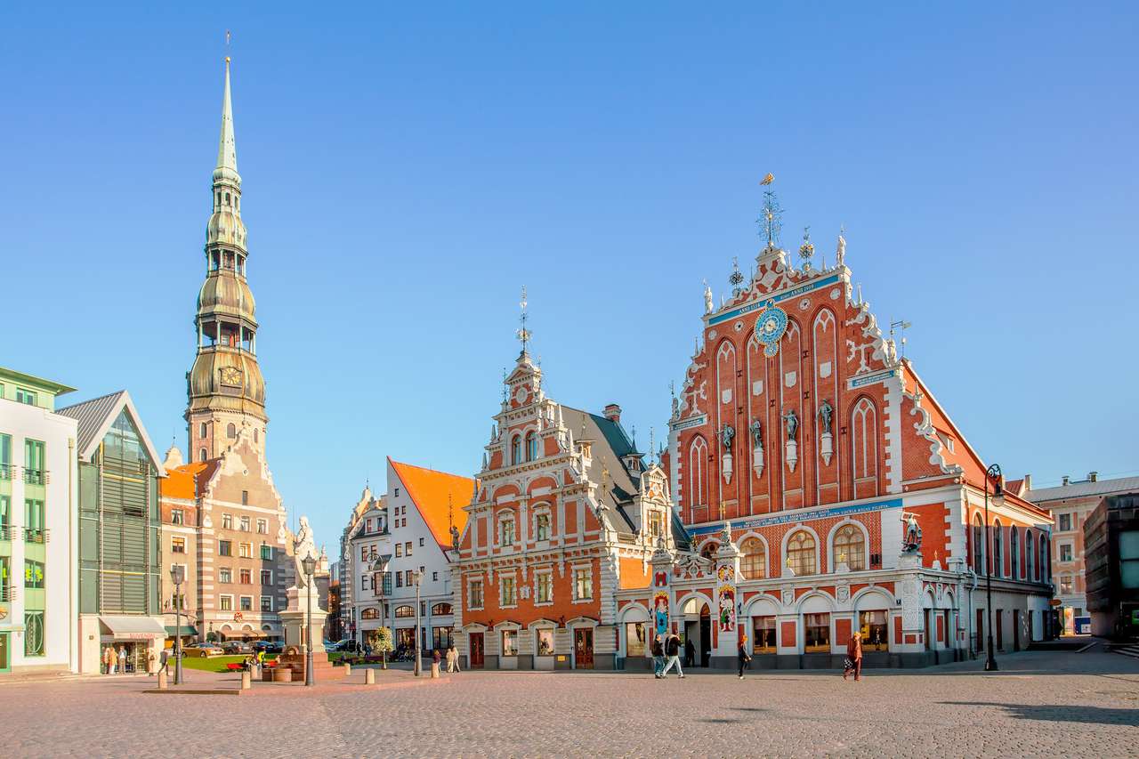 Riga stad i Lettland Pussel online