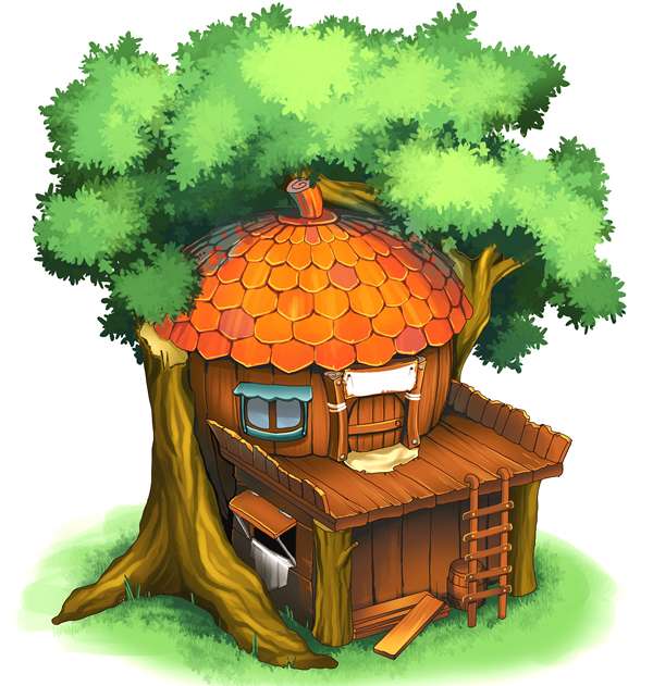 Дом на дереве онлайн-пазл