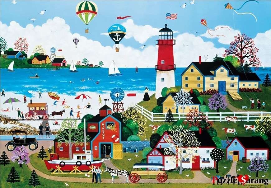 American town jigsaw puzzle online