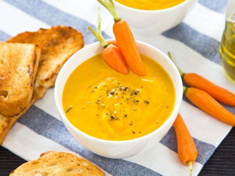 Крем супа от моркови онлайн пъзел