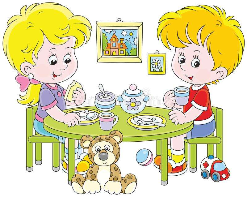 They are eating breakfast in the morning jigsaw puzzle online