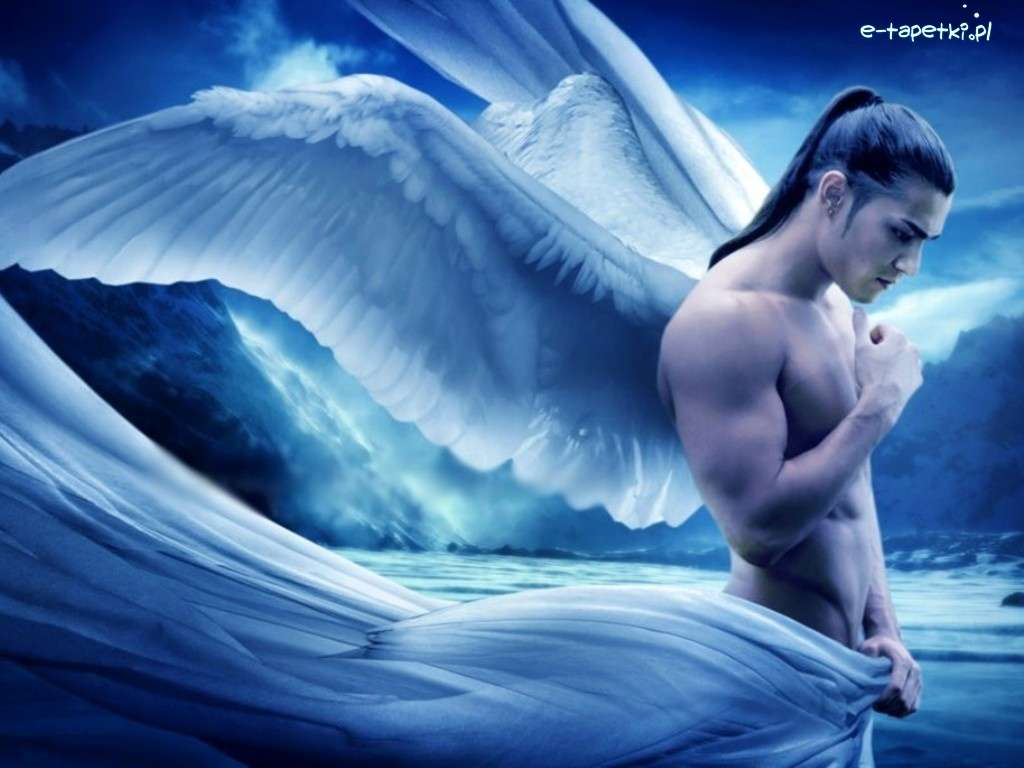 mužský anděl skládačky online