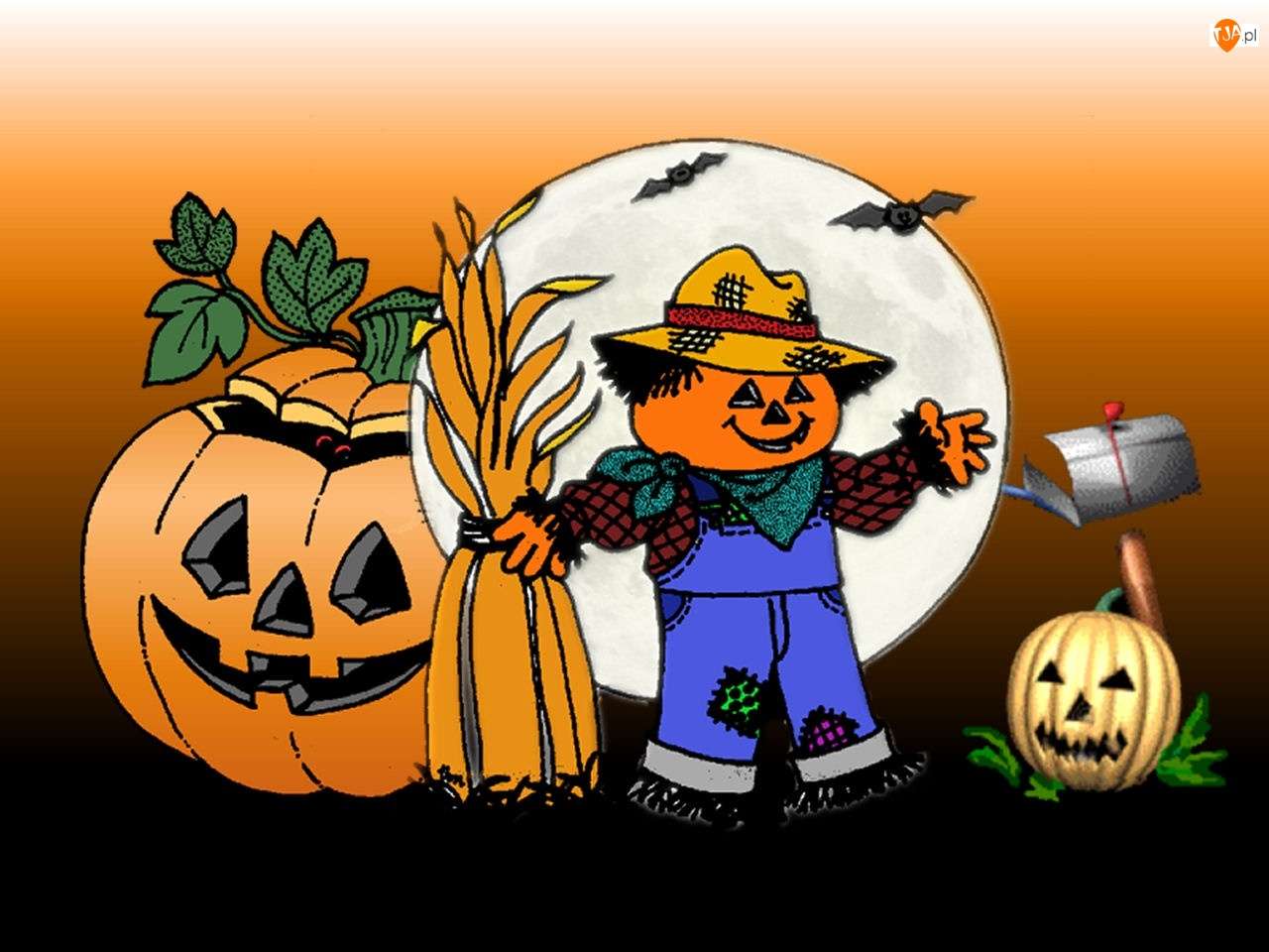 Halloween, the scarecrow jigsaw puzzle online