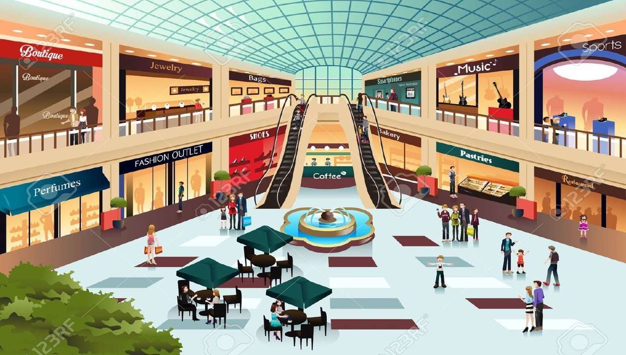 Mall, nyilvános helyek kirakós online