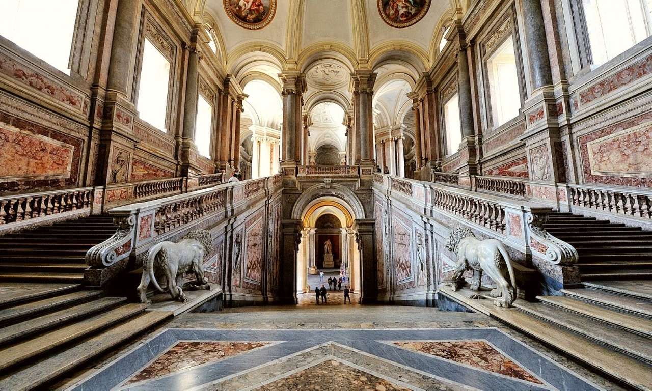 Caserta Royal Palace Campania Italië online puzzel