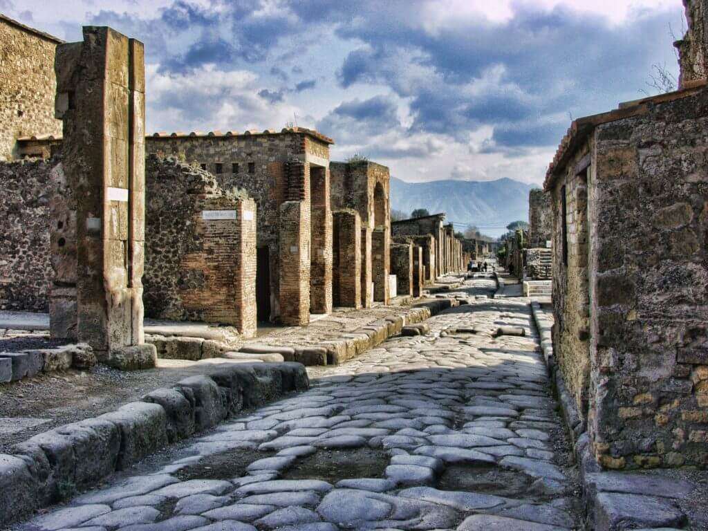 Pompeji-regionen i Campania Italien pussel på nätet