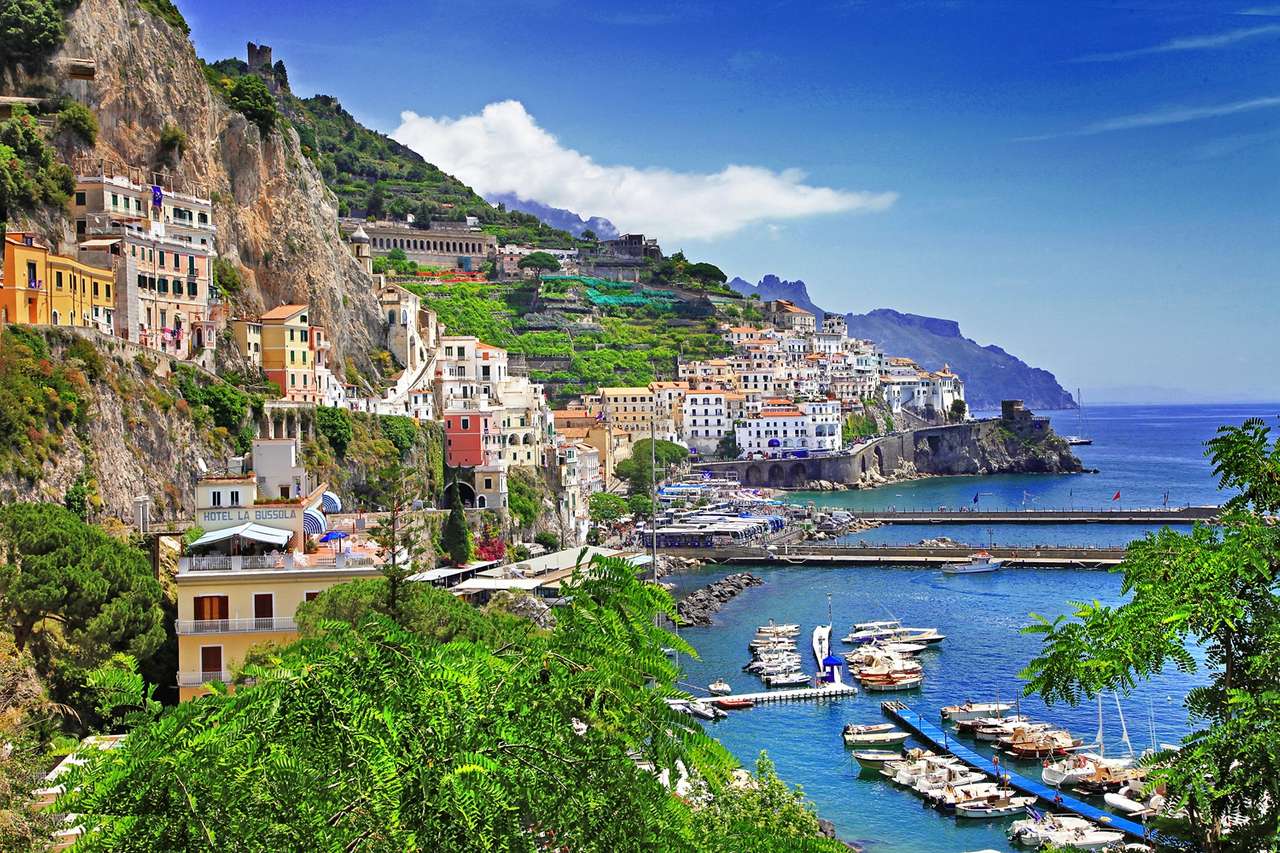 Région de la côte amalfitaine de Campanie Italie puzzle en ligne