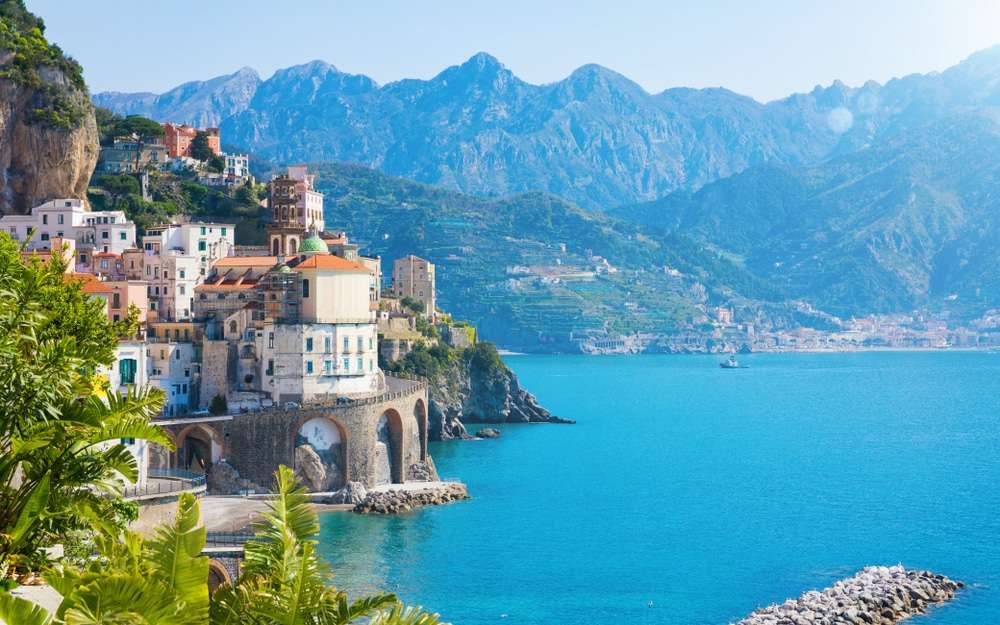Región de la costa de Amalfi de Campania Italia rompecabezas en línea
