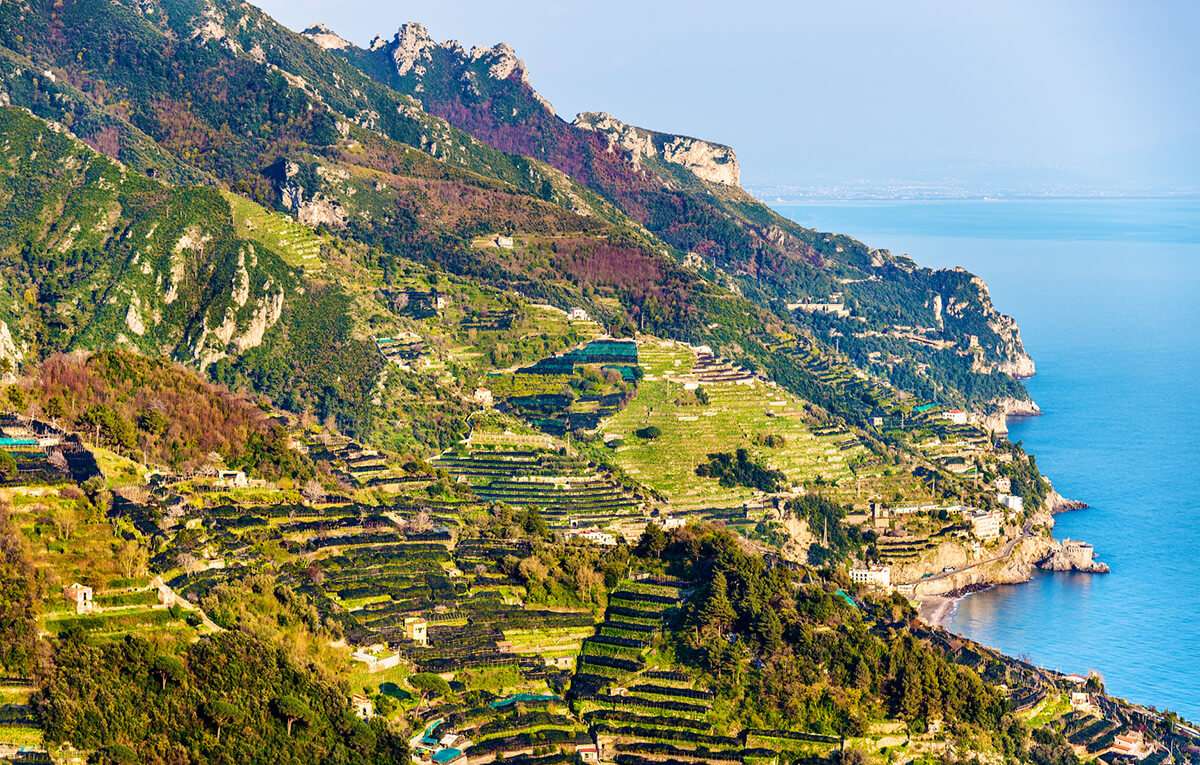 Amalfi-part Ravello régió Campania Olaszország online puzzle