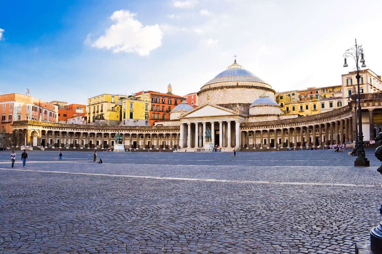 Neapol Piazza Plebiscito Region Kampánie Itálie online puzzle