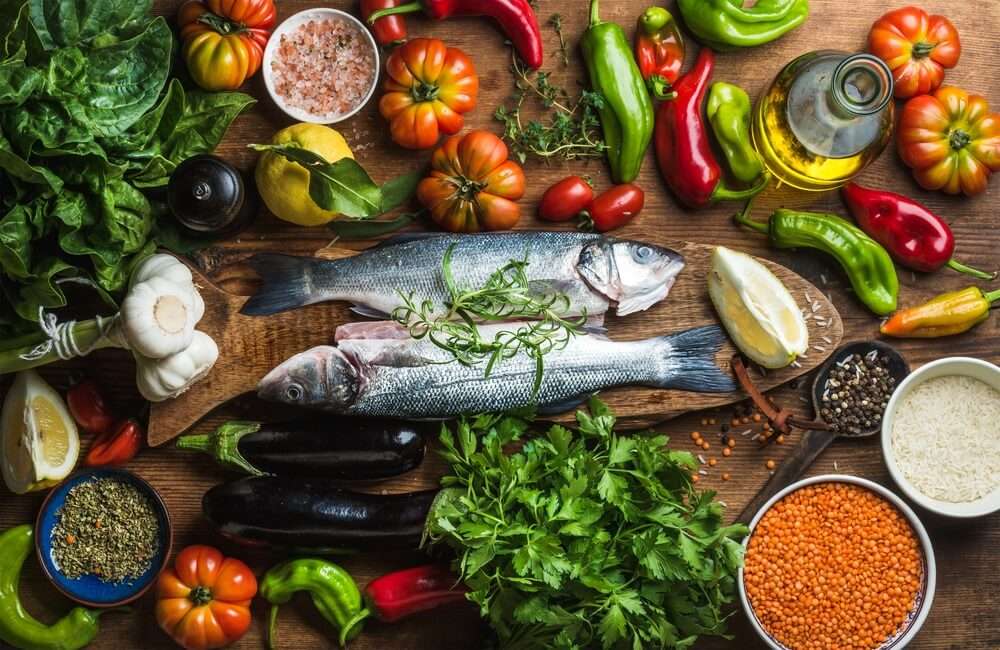Риба и зеленчуци онлайн пъзел