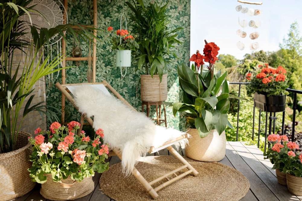 květinový balkon skládačky online