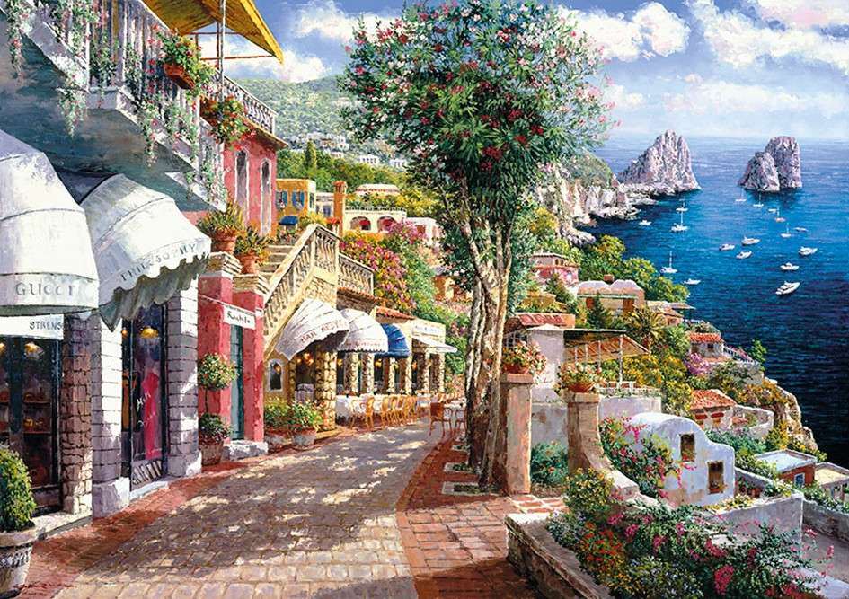 Insula Capri din Golful Napoli, Italia jigsaw puzzle online