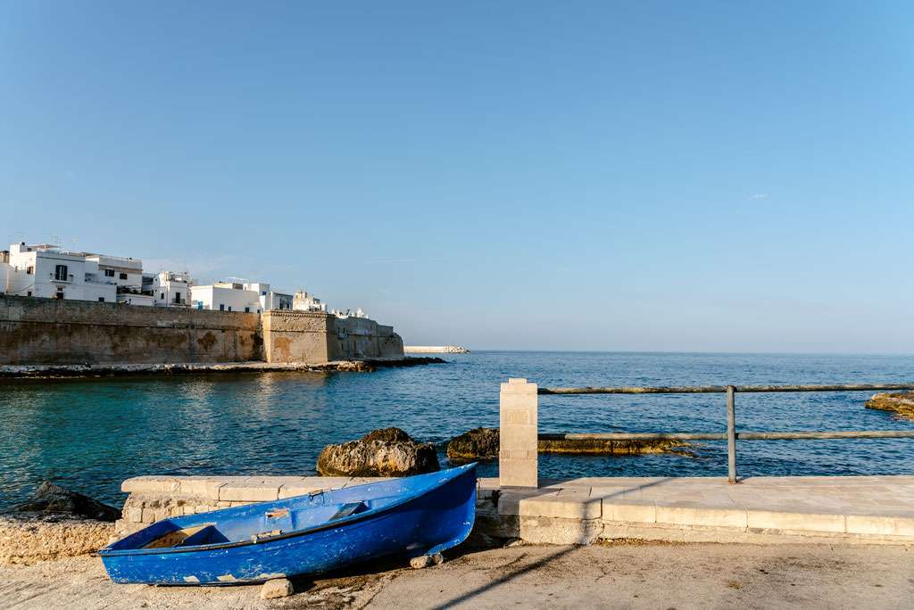 Havenstad in Puglia, Italië online puzzel