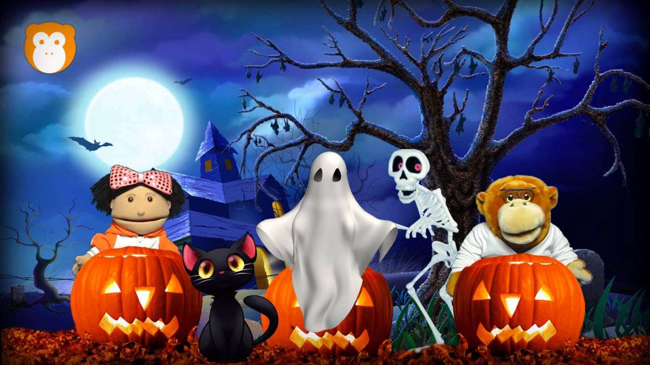 abóboras de halloween à noite quebra-cabeças online