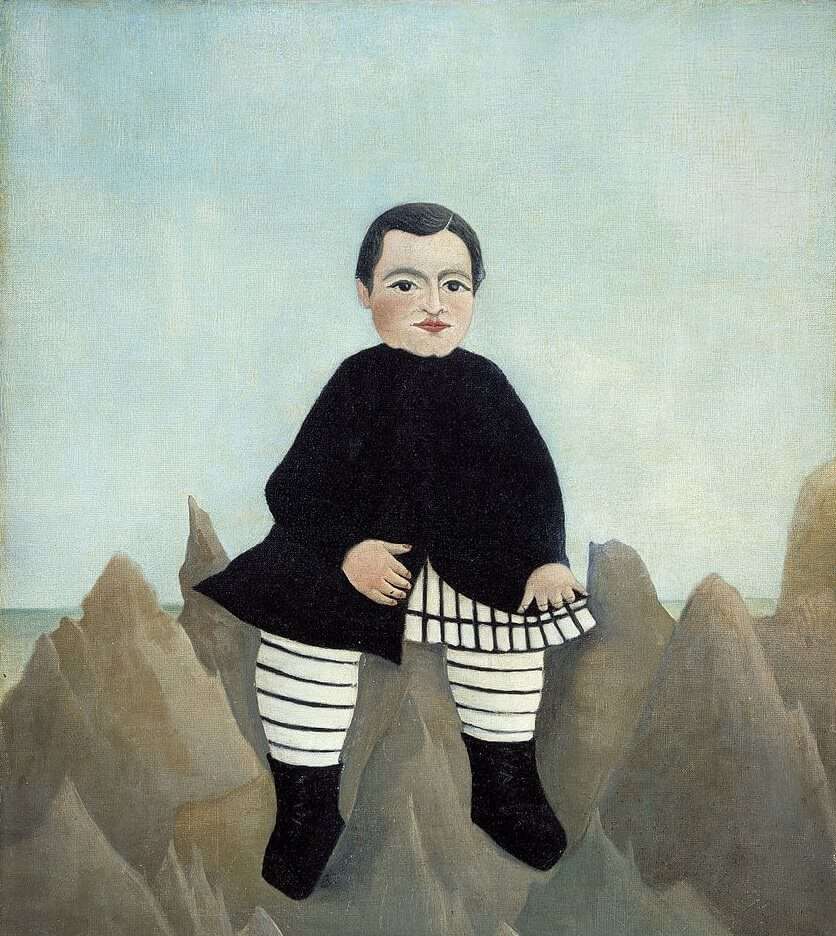 Момче на скалите, 1895 г. онлайн пъзел