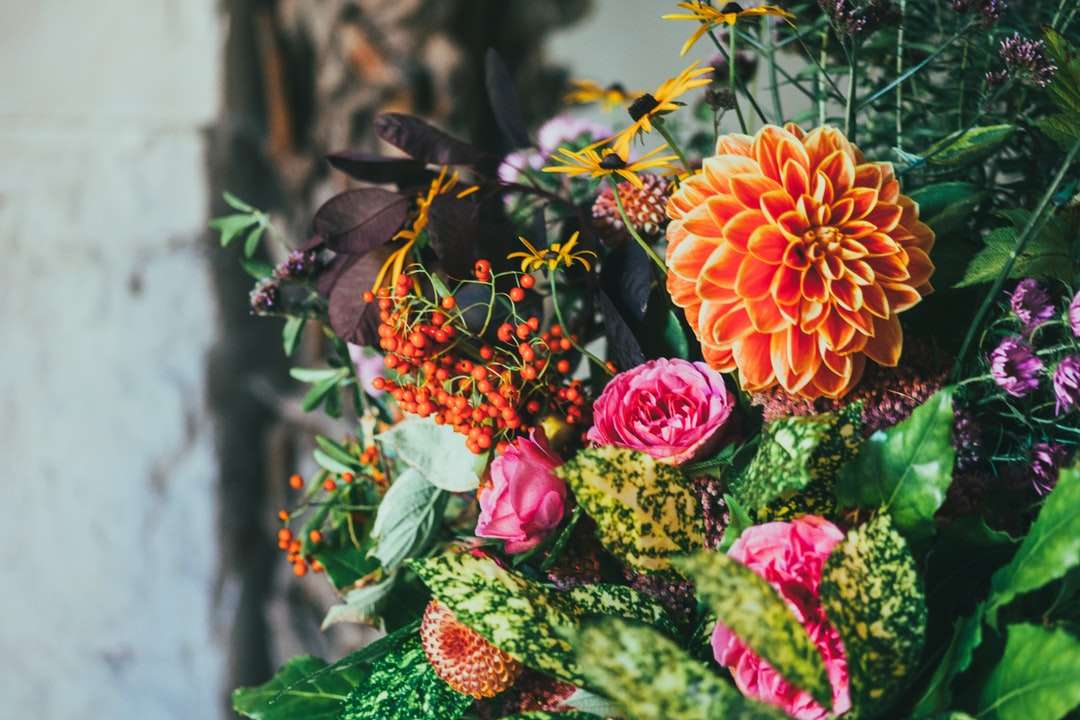 Flores e bagas de sorveira quebra-cabeças online