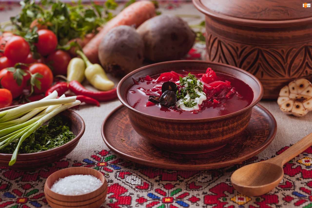 borscht vermelho em ucraniano quebra-cabeças online