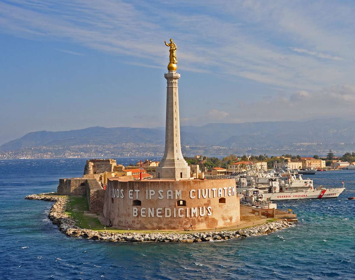 De haveningang van Messina Sicilië legpuzzel online