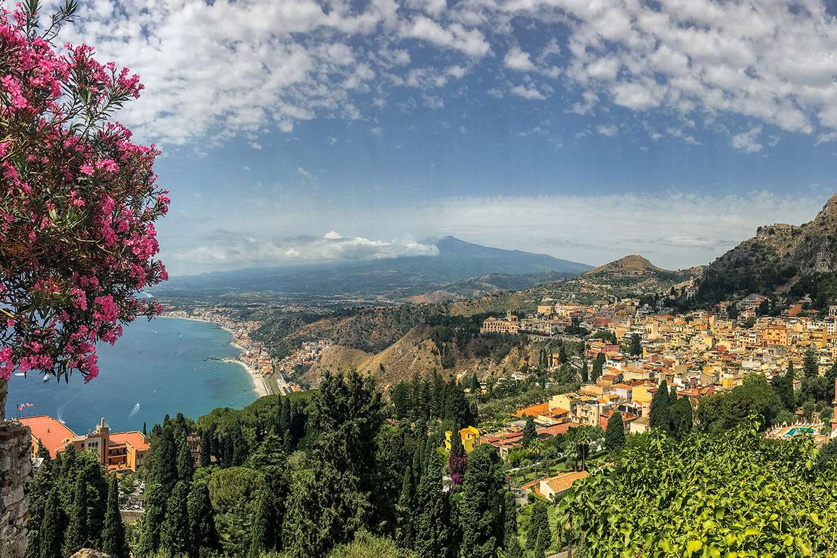 Красивый пейзаж Сицилии онлайн-пазл