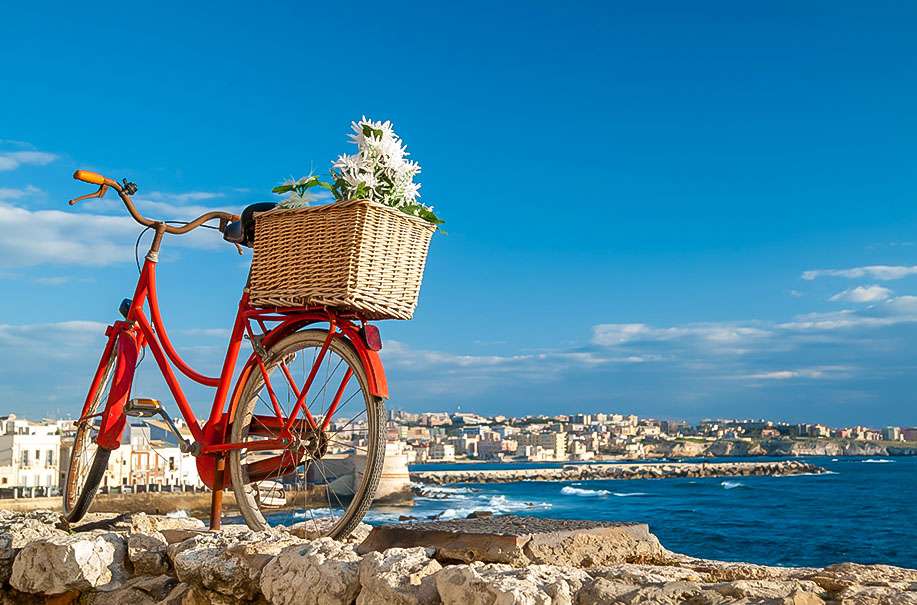 Objevte Sicílii na kole skládačky online