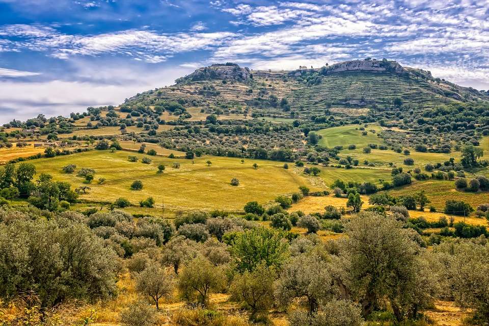Пейзаж в Сицилия онлайн пъзел