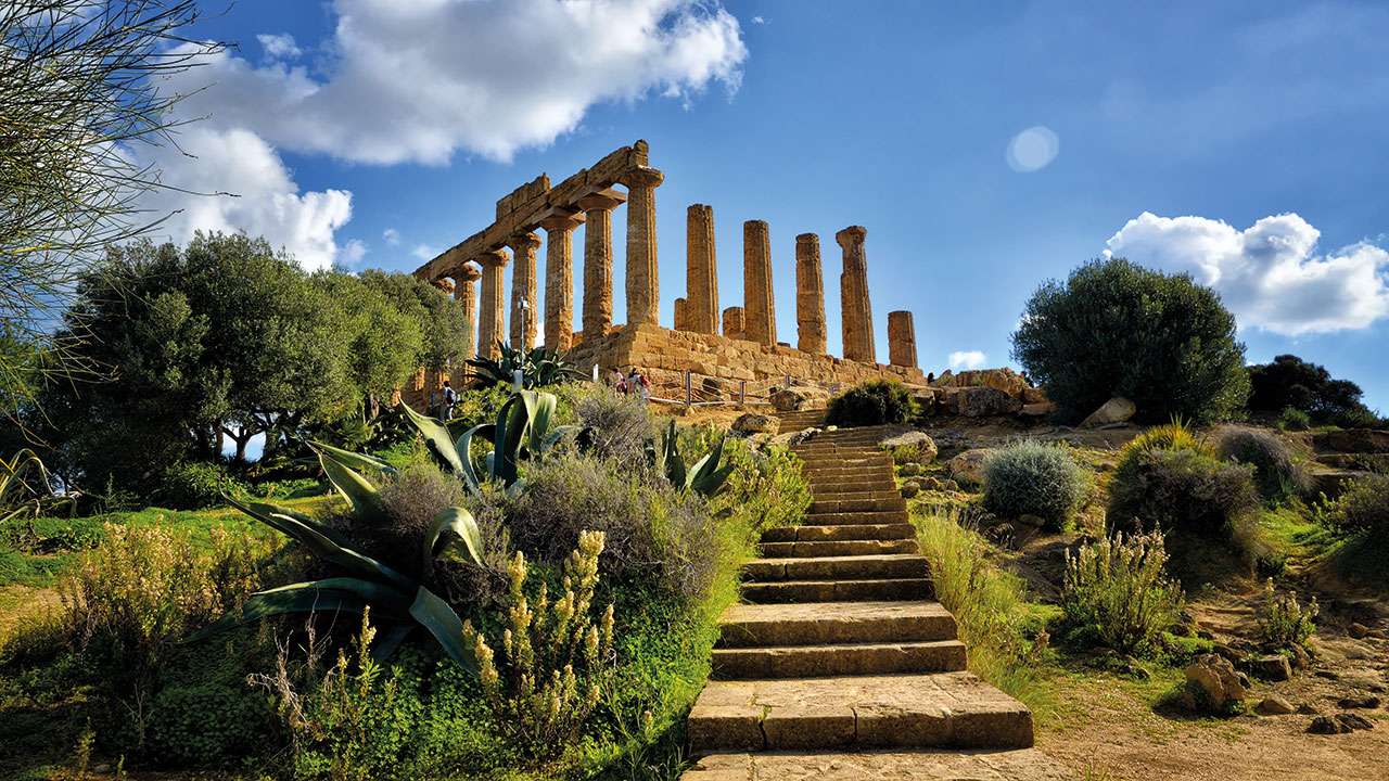 Agrigent Tal der Tempel Sizilien Online-Puzzle