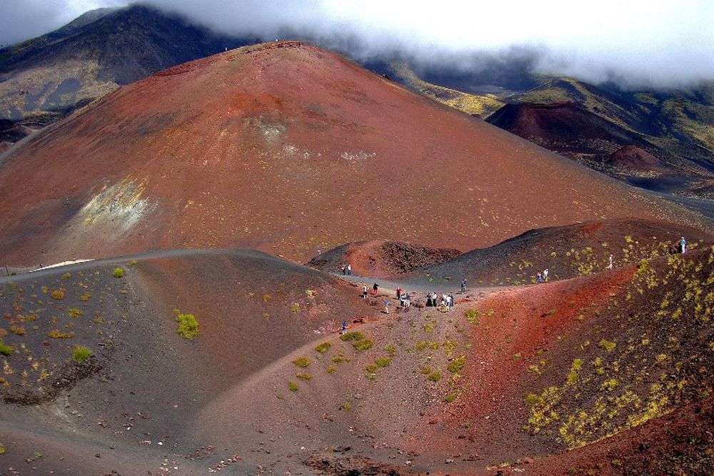 Aetna vulkán kráter Szicíliában kirakós online