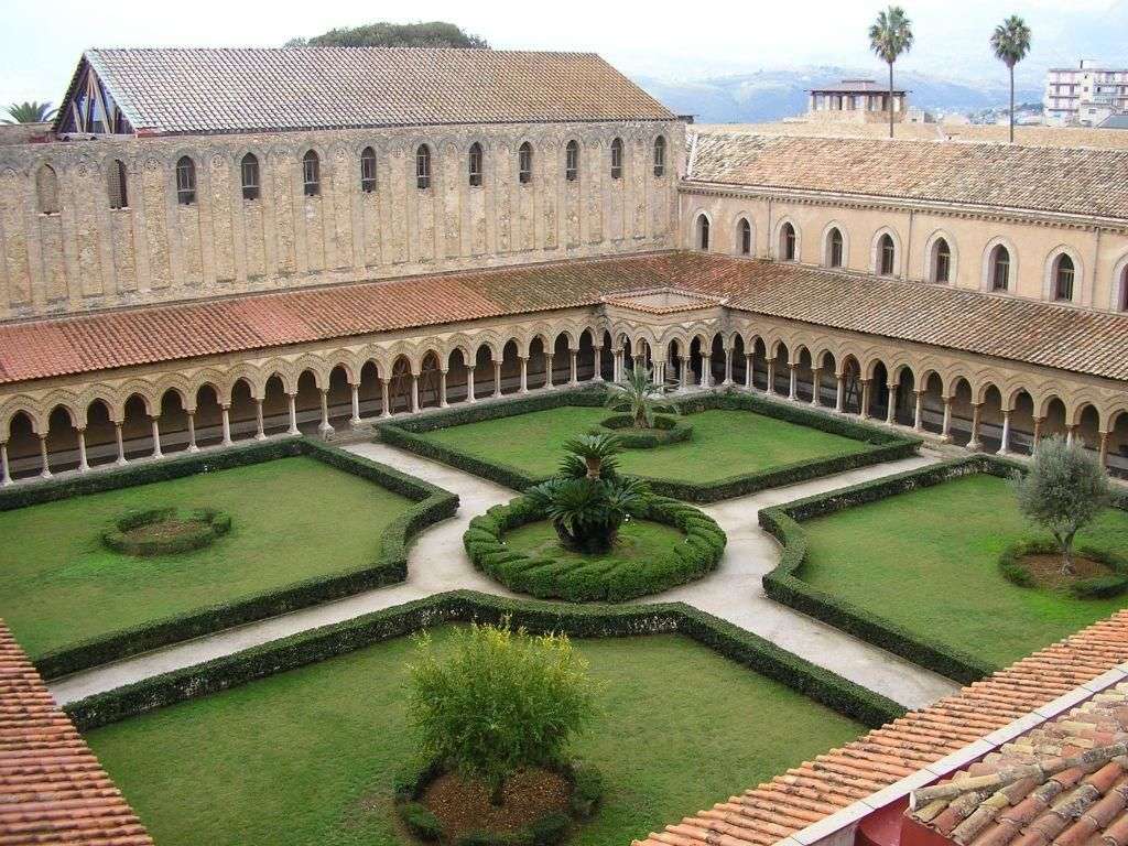 Palermo kloster Sicilien pussel på nätet
