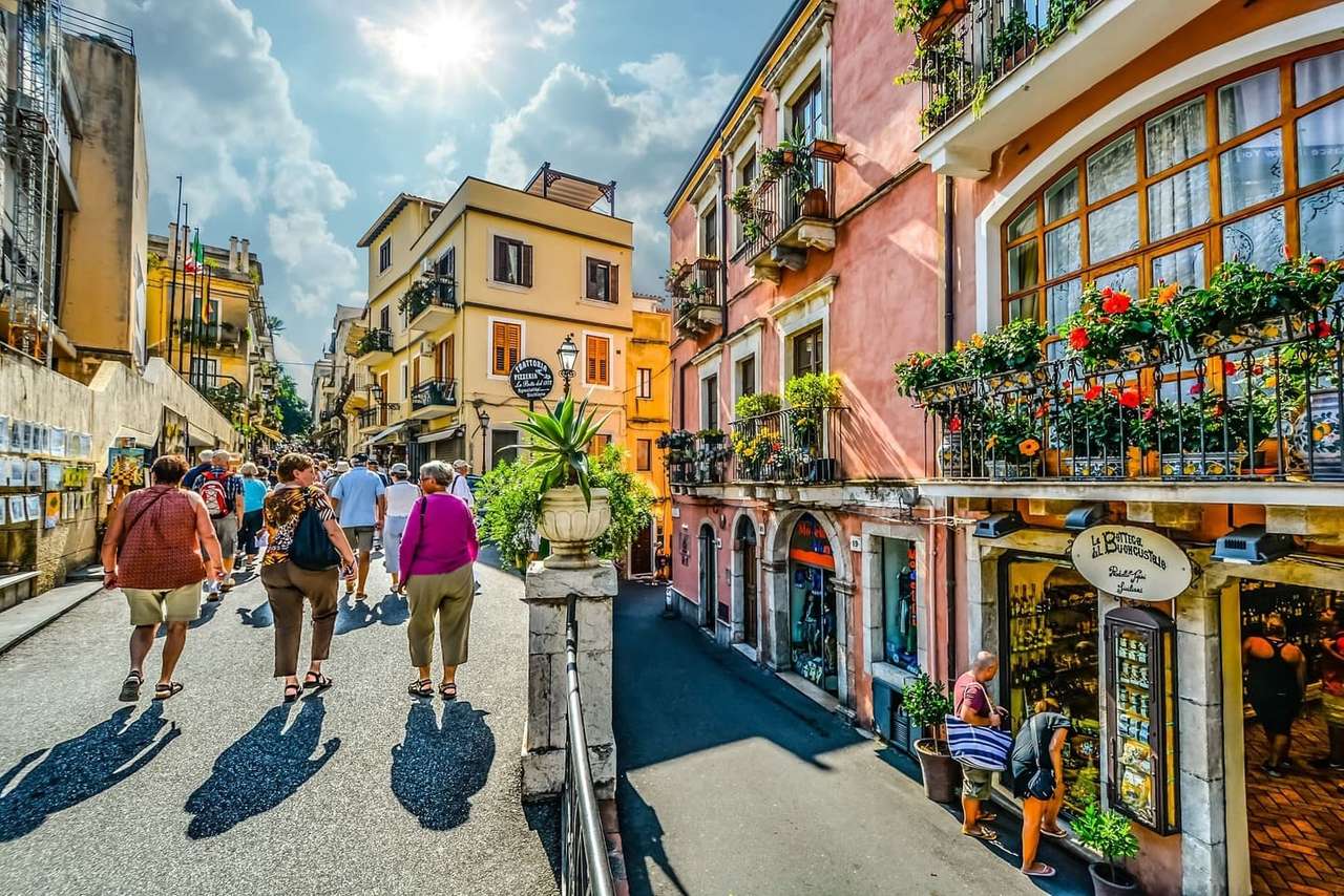Taormina stad op Sicilië online puzzel